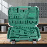 Tool Storage Case Sturdy Clamshell Tool Case Textured for Vehicle, Mechanics