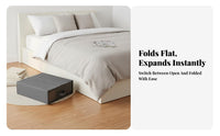 Foldable Textile Storage Box Space Saving Foldable Storage Box Dust-Resistant Large Capacity Blanket Organizer for Closet, Under Bed, Dorm Room