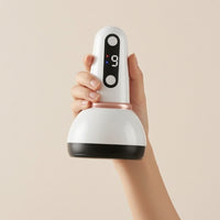 Heated Electric Cupping Massager Handheld Electric Cupping Treatment Machine Vibrating Vacuum Massager Adjustable for Home