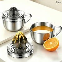 Stainless Steel Lemon Juicer Food Grade Orange Juice Press Heavy Duty Handheld Fruit Press