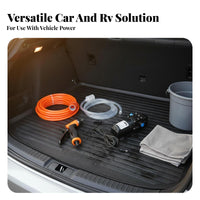 12V Car Washer Kit Portable High Pressure Cleaning Pump Kit Multi-Purpose