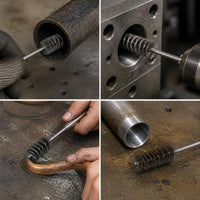 Internal Thread Deburring Brush Set for Cleaning and Polishing Pipes