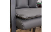 Ergonomic Mahjong Chair Heavy Duty High Back Ergonomic Chair Scratch-Resistant Cushioned Faux Leather Armchair for Participants