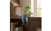 Porcelain Clown Doll Collectible Item Handmade Porcelain Clown Doll Detailed Decorative Piece Decoration for Collectors