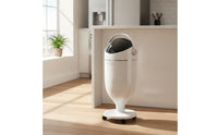 Tall Trash Can with Inner Inner Container Dome Top Floor Trash Can Cylindrical Garbage Bin with Removable Inner Inner Container Glossy for Kitchen, Living Room