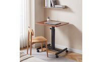 Hand Crank Standing Desk Compact Height Adjustable Desk Electric-Powered Mobile Posture-Changing-Stand Workstation for Telecommuters, Students