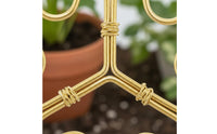 Plant Support Loop Steel Metal Plant Support Loop Decorative Design Blossom Stalk Holder
