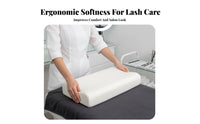 Removable Washable Cover Eyelash Extension Pillow Breathable Contour Memory Foam Pillow Great Gift Idea for Side Sleepers, Spa, Home, Travel