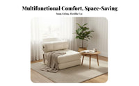 Foldable Armless configurable Sleeper Chair versatileUse Design Armless configurable Seat Space Saving Living Room Furniture Comfortable for Apartment Dwellers, Young Adults, homeowners, Small areas, Bedroom
