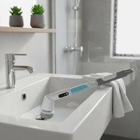 Waterproof Liquid Dispensing Power Brush Interchangeable Heads Cordless Power Cleaning Brush Lightweight Design for Kitchen, Car Detailing
