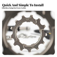 Cassette Repair Cog Nickel-Plated Cycle Cassette Sprocket Mountain Bike Flywheel Cog Hardened Steel Rear Bike Cogset