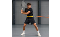 Tennis Training Strap Singlemonolithic Practice Tool with Elastic Cord Wear-Resistant Sport Equipment for Pre-Match Routines