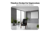 glossy finished Finish Conference Table with Chairs long-lasting Construction Long Rostrum Desk with Chairs Formal Design Meeting Room Set Stain-Resistant Top for Committee Members, Business staffs, Professionals, Boardroom, Seminar Hall