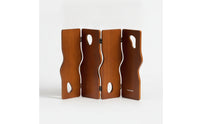 Decorative Desktop Screen Mini Folding Panel Screen Wooden Tabletop Divider for Desk, Shelf, Entryway