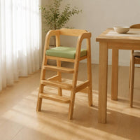 Multifunctional Adjustable Baby High Chair Easy to Clean Grow as-They-Grow Chair Nordic Highchair Solid Wood for Toddlers, Feeding