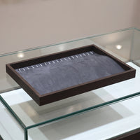 Jewelry Display Tray Shallow Necklace Display Tray Velvet for Drawer, Dresser