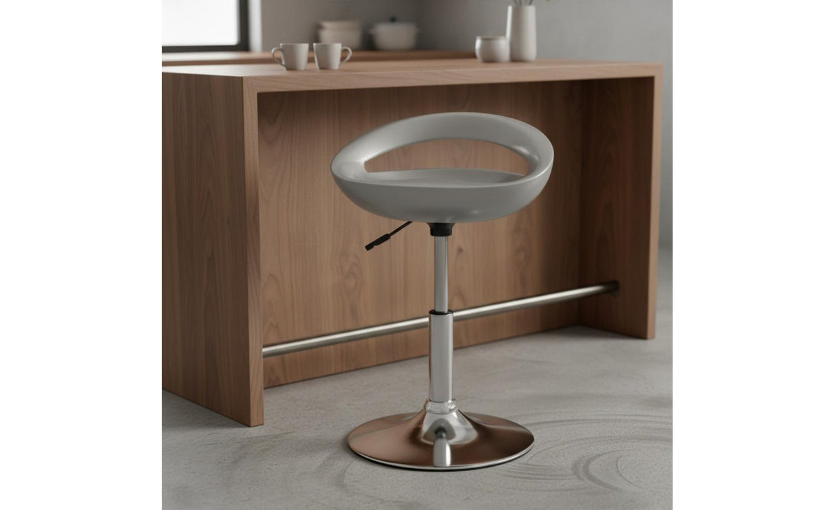 Adjustable Rotate Bar Stool Easy to Clean Round Base Breakfast Bar Stool Seating Furniture for Balcony