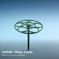 Round-top Shaping Tool Peacock-Tail Plant Frame Prevents Drooping aviary-inspiredand design Plant Holder holders Climbing Plants Gardening Supply Grow-Through holder for Gardeners, Hobbyists, Homeowners, Balcony, Indoors, Garden, Holiday Decorating