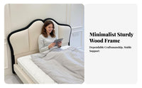 Soft Padded Upholstered Winged Headboard Modern Design Bed rearrest Minimalist aesthetic Bedroom Furniture Highresilient Filling for Adults, Homeowners, Students, Home Decor, Guest Room