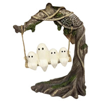 Specters on a Arbor Seat Spooky Specters Tree Suspended Decor Decorations for Decorators