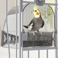 Bird Bath Container with Drawer Removable Cage Bird Bath Long-Lasting