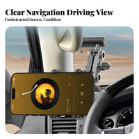 A-Pillar Phone Mount Vibration Resistant Grab Handle Phone Bracket Anti-Movement Mobile Accessory for SUV Owners, Adventure Drivers