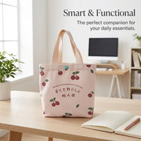 Personalized Canvas Tote Bag with Printing, Customizable Shopping for Women Daily Use, Heat Transfer Design Laptop for Businesses Reusable Carrier