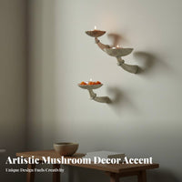 Toadstool Wall Shelf Creative Storage Toadstool Wall Shelf Set Fairycore