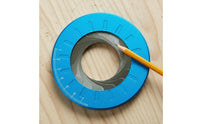 All-Metal Construction Adjustable Circle Drawing Tool High Precision Woodworking Circular Drawing Tool Effortless Operation Rotary Circle Stencil Long-Lasting for Woodworkers