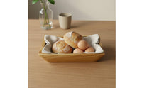 Wood Storage Basin Large Capacity Rectangular Wooden Bowl Multipurpose Serving Tray for Dining Table