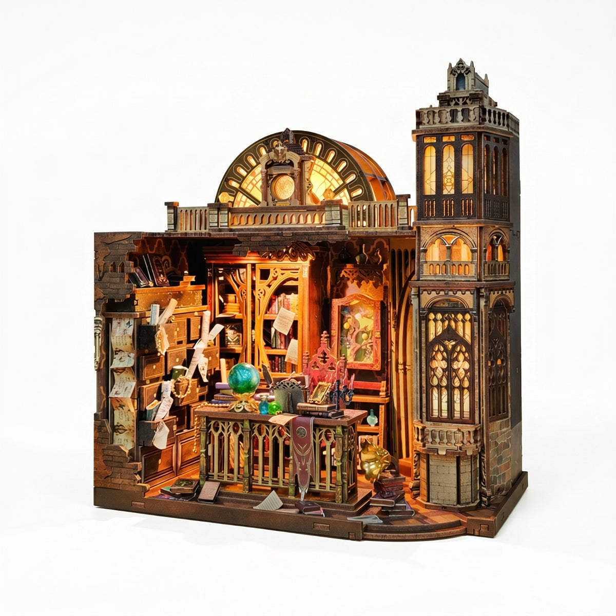 Home Decor Craft DIY Wooden Model Toy Miniature Room Scene Easy Assembly Cut