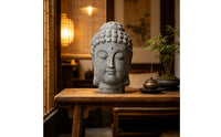 Buddhist Statue Carved Buddha Statue Outdoor Meditation Sculpture for Courtyard Styling