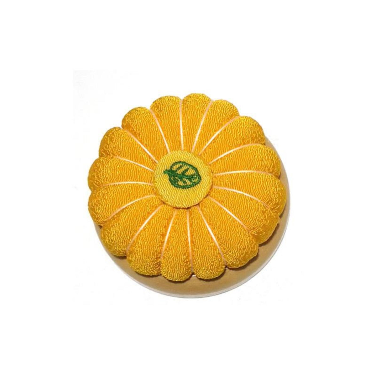Pumpkin Needle Holder, Solid Wood Base, Needle Insert, Embroidery Sewing Tool, Desktop Organizer