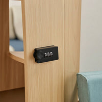 Cabinet Lock with Rotating Knob Slim Mechanical Combination Lock Coded Rotary for Cabinets, Drawers