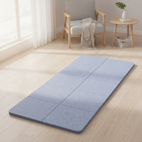 Portable Foldable Exercise Mat Easy to Store Exercise Mat with Storage Bag Textured Shock-Absorbing for Students, Home Gym