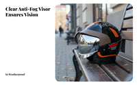 Electric Bike Helmet with Visor Winter Warmth Multi-Season Riding Helmet Impact Resistant for Men, Women, Commuting