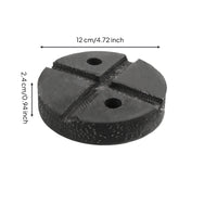 Rubber Lift Pad Heavy-Duty Hoist Support Pads Wear-Resistant Rubber Block with Holes for Garage