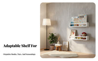 Child-Safe Design Nursery Bookshelf Space-Saving Floating Picture Ledge Safety Front Wall Shelf Rounded Edges for Children, Homeowners, Playroom, Kitchen, Bedroom, Living Room