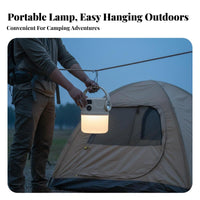 Solar Camping Light Waterproof Reusable LED Lantern Emergency Power Bank Light for Night Market Vendors, Fishermen, Hiking, Fishing