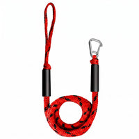 Shielding Sleeves Bungee Dock Line Metal Hook Bungee Mooring Rope Braided Shock-Absorbing Dock Line for Anchor
