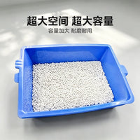 Open Cat Litter Box with Sifting Screen