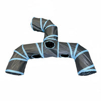 Portable Foldable Feline Tunnel Long-Lasting Crinkle Feline Tunnel Lightweight Pet Toy Easy to Assemble for Cats