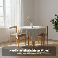 Tripod Base circular table Nordic Design Household Furniture Japanese aesthetic for Apartment Dwellers, Homeowners, Dining Room, Small Living Spaces, Kitchen