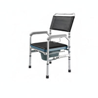 Bedside Commode Chair Foldable Design Portable Toilet Easy to Clean for Seniors