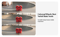 4 Pieces Street Riding Wheels Sports Apparatus Surfboard Wheels Cylindrical Shape Center Bearing Opening