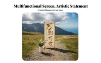 Floor-Standing A-Frame Signboard Rustic Design Sign Stand Wind-Resistant Poster Holder Stable Base for Restaurant Managers, Business Owners, outsidedoor Events, Receptions, Trade exhibitions, shop Entrances
