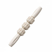 Handheld Fitness Massage Portable Roller with Ridged Balls Travel-Friendly Massage Roller with Handle for Athletes