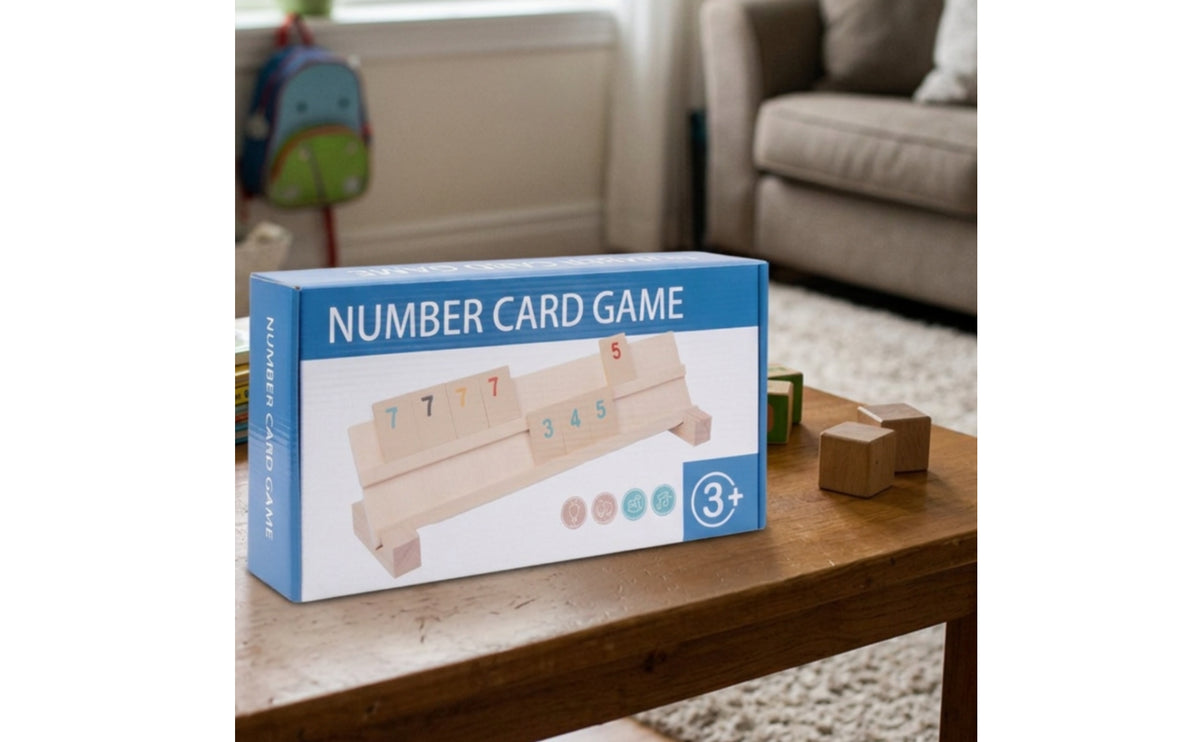 Tabletop Number Flip Tile Game Natural Wood Wooden Game with Sand Timer Screenscreen-Independent Toy Easy for Children, Preschoolers, Toddlers, Classroom, Homeschool, Playroom