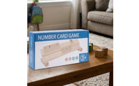 Tabletop Number Flip Tile Game Natural Wood Wooden Game with Sand Timer Screenscreen-Independent Toy Easy for Children, Preschoolers, Toddlers, Classroom, Homeschool, Playroom
