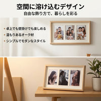Photo Frame, Multi Photo Frame, 6 inches, Wooden, Tabletop & Wall Mount, Modern Design